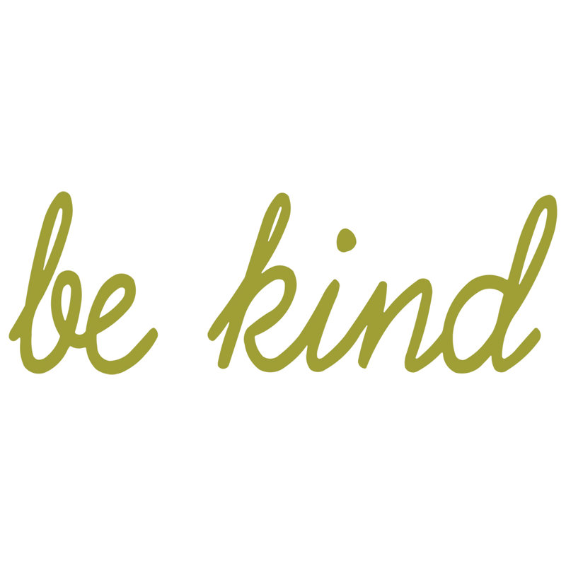Adhésif décoratif «Be Kind Positive Saying», Or, H 5 po x l 15 po x P 0,01 po