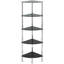 Polo 135cm H x 38.5cm W Steel Corner Bookcase-24131458