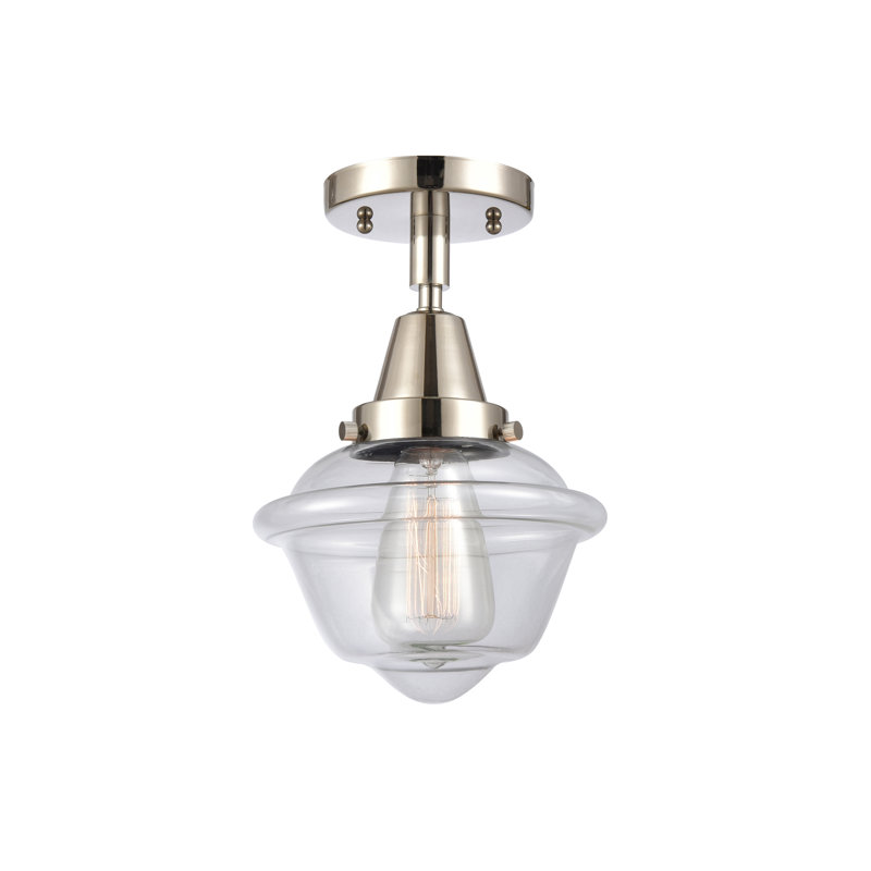 Plafonnier encastré Grourke, Transparent, Nickel poli