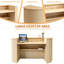 Bureau de réception Modern Wave avec panneau avant incurvé-129768076-129768077