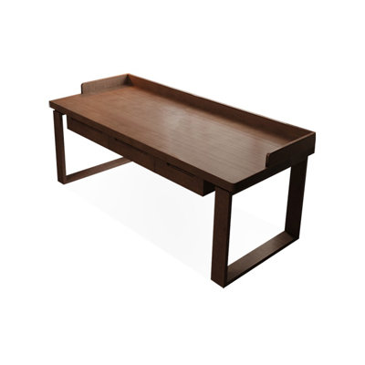 Bureaux rectangulaires en bois massif brun clair