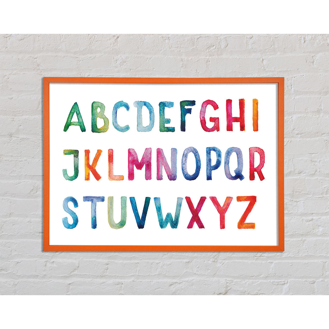 Haggins Rainbow Alphabet - Einzelne Bilderrahmen Kunstdrucke