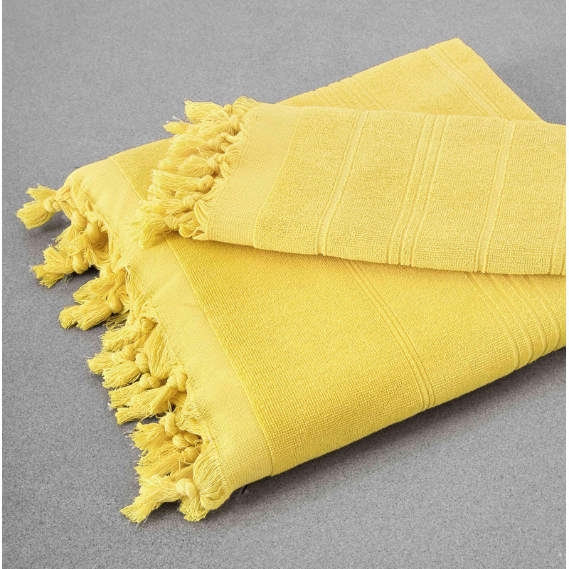Serviette essuie-main, Jaune