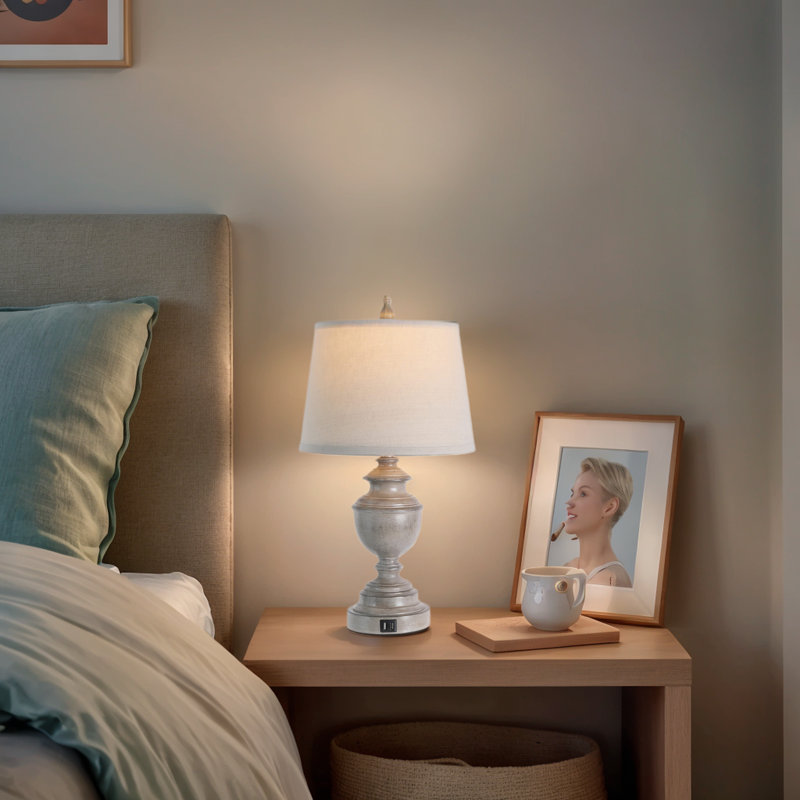 Table Lamps Set of 2 with USB Port,  3-Way Dimmable Touch Control, and 1pcs Wax Melting Heater