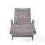 Chaise longue en osier crème