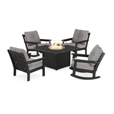 Ensemble de conversation avec fauteuil à bascule 5 pièces Vineyard