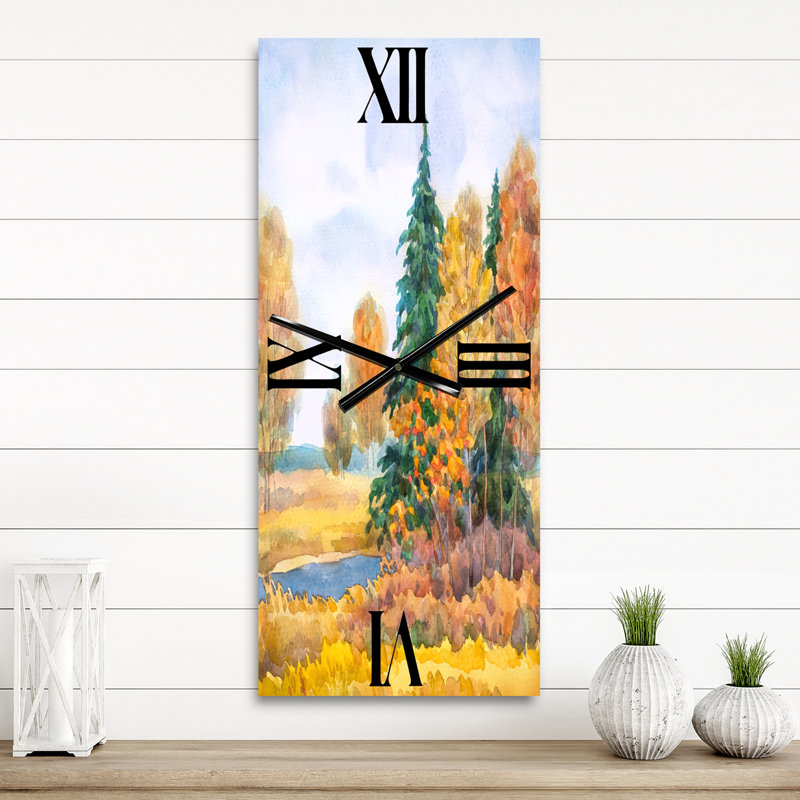 Horloge murale Autumnal Forest, Grand