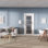 Porte intérieure pré-suspendue en bois manufacturé et en verre Smart Pro 4 Lite DIY-Friednly