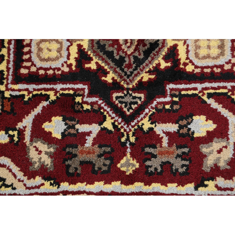Tapis à motif oriental géométrique traditionnel 4 x 6