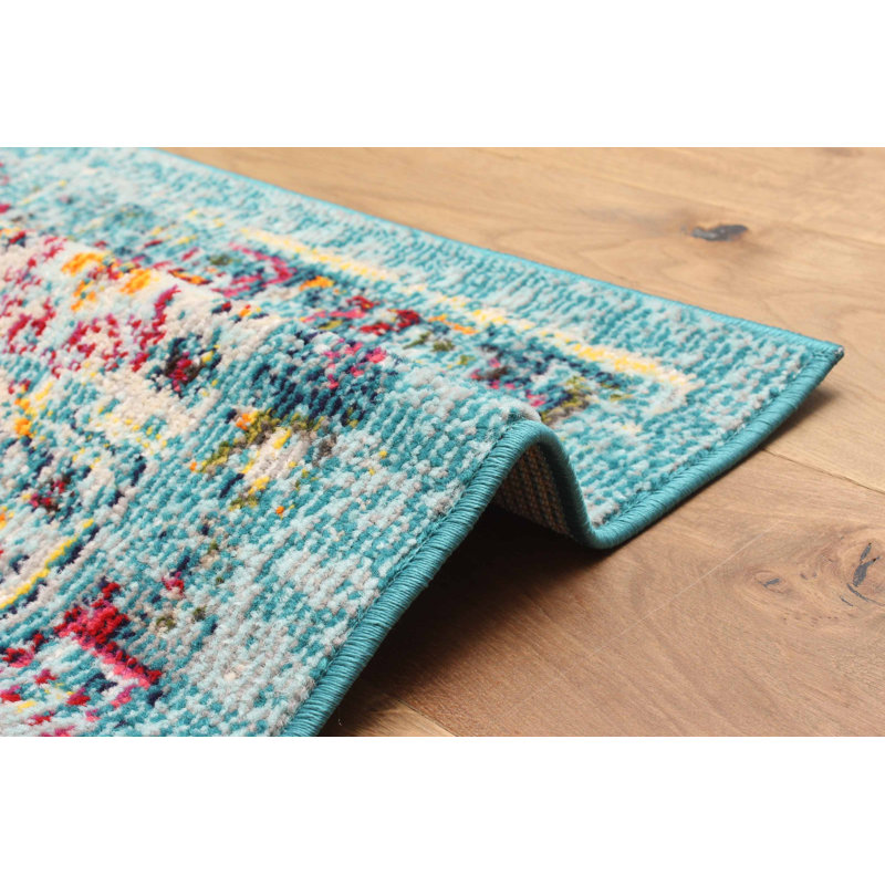 Jasmine Blue Rug 8'0" x 10'0", Rectangle 8' x 10'