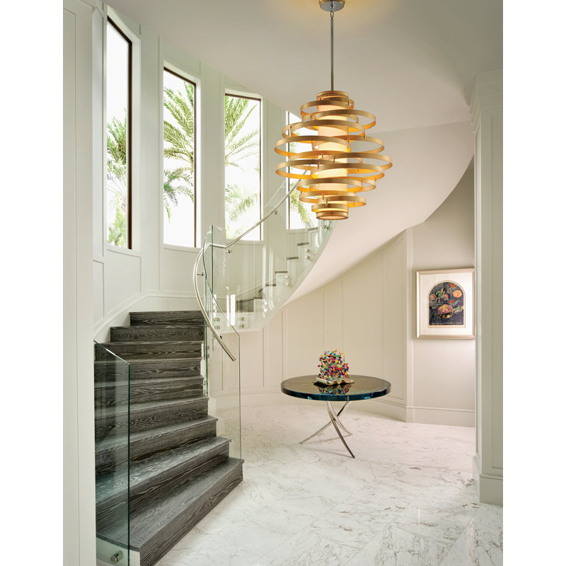 Vertigo 6-Light Unique / Statement Geometric Chandelier