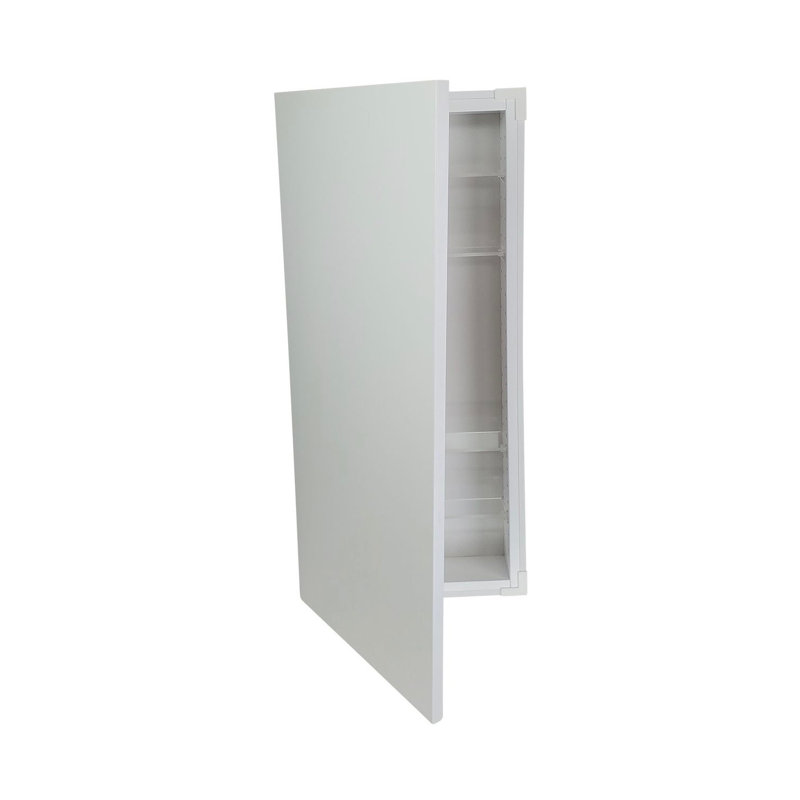 Armoire à pharmacie en bois Greywood, H 35,5 po x l 15,5 po x P 3,5 po, Blanc