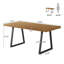 Solid Wood Top Metal Base Executive Desk