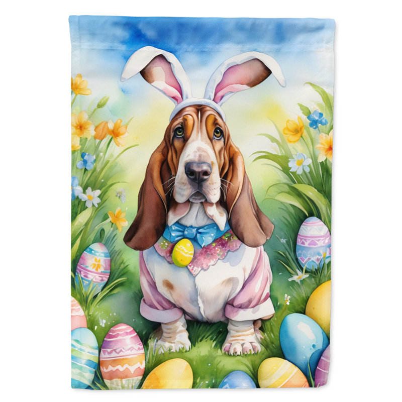 Easter Egg Hunt Double Sided 15.5'' H x 11.25'' W Polyester Easter Garden Flag