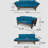 OTTAVIO SOFA DAYBED - GREY