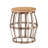 Fayean Solid Wood Top End Table