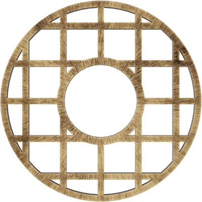 Médaillon de plafond de 20 po x P 7 po x P 7 po x P 0,75 po de qualité architecturale O'Neal, laiton antique
