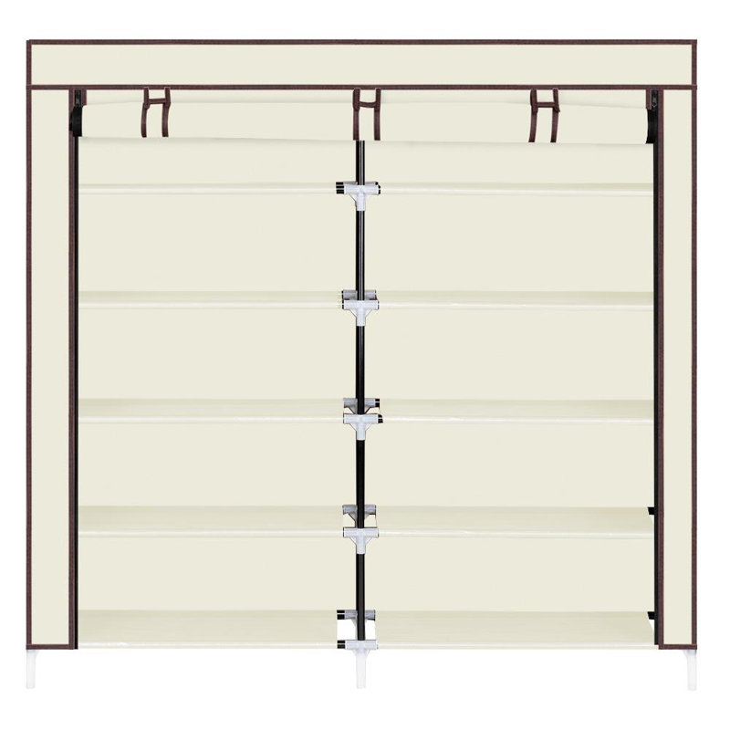 36 Pair Shoe Storage Cabinet, Beige
