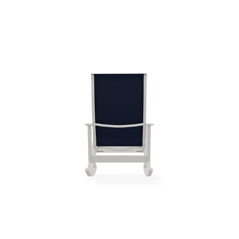 Fauteuil berçant Wexler, Neige, Bleu marine 13D Sunbrella®
