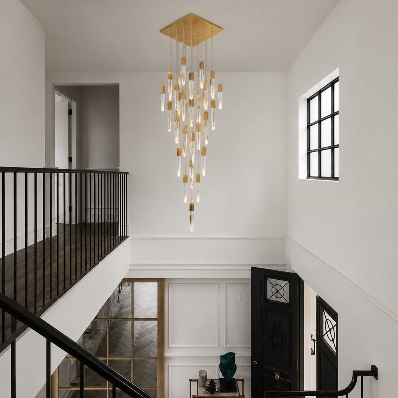 Lustre en cristal 41 lumières Modern, Or