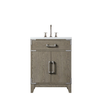 Ensemble de meuble-lavabo simple, plateau en acrylique et robinet en acrylique l 24 po x P 18 po Laurel