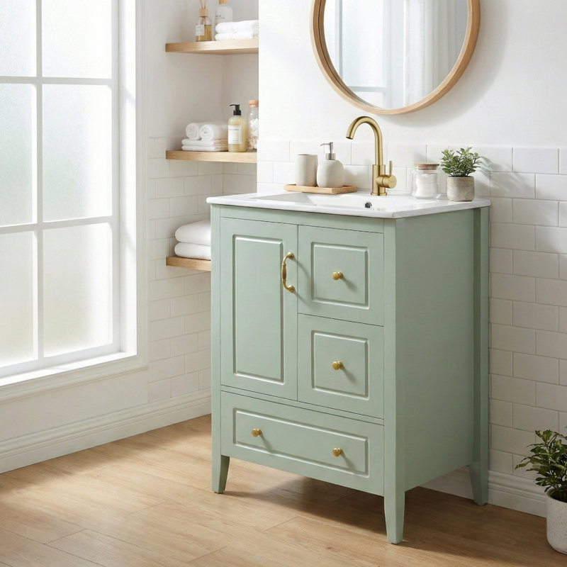 Meuble-lavabo de salle de bain avec lavabo