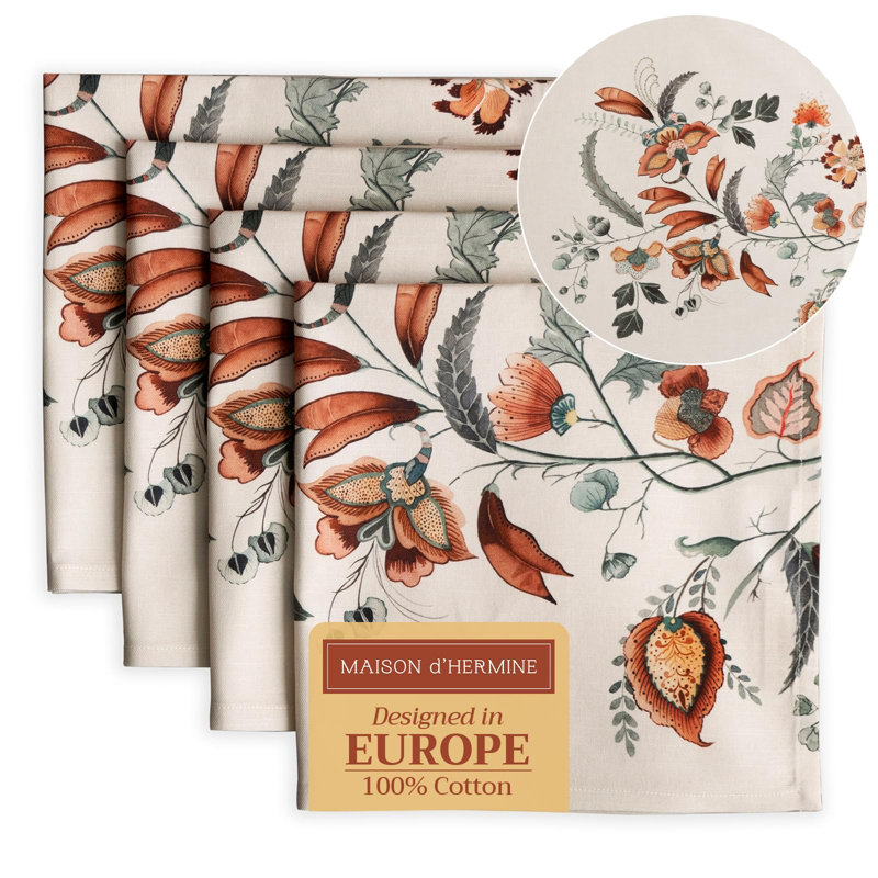 Serviettes 100 % coton Maison d'Hermine Dalida - 20 po x 20 po