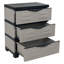 Freestanding Plastic 3-Drawer Storage Unit-484493976