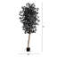 Ficus artificiel noir d'Halloween avec tronc naturel-1771744910