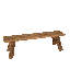 Visibelli Solid Wood Bench
