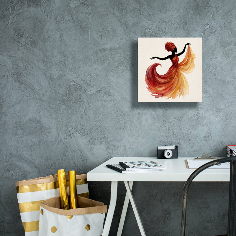 « L'âme en mouvement » par Veve, tableau sur toile, 30,5 x 30,5 cm, 12"x12"