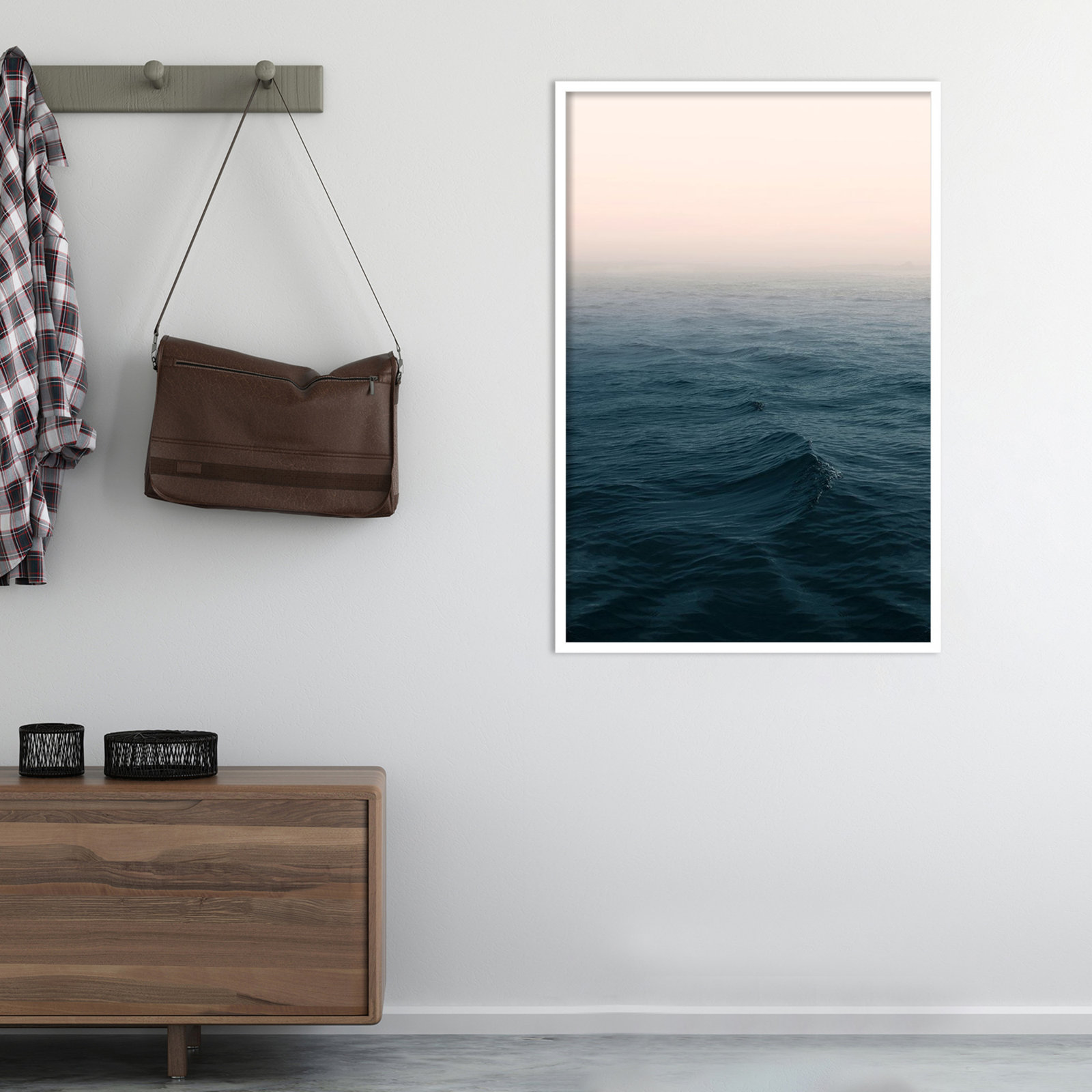 Ocean 5 Photo Print by Ian Winstanley, White, 28" W x 41" H