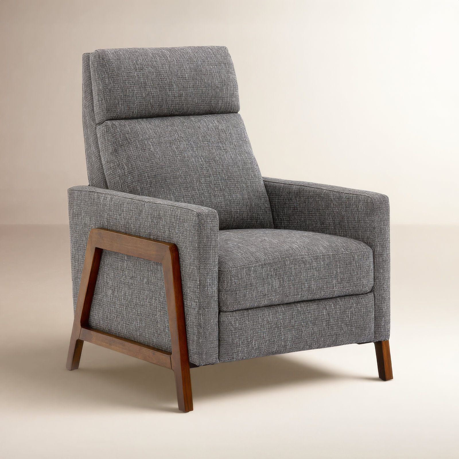 Bosse 34" Manual Recliner, Ashen Grey