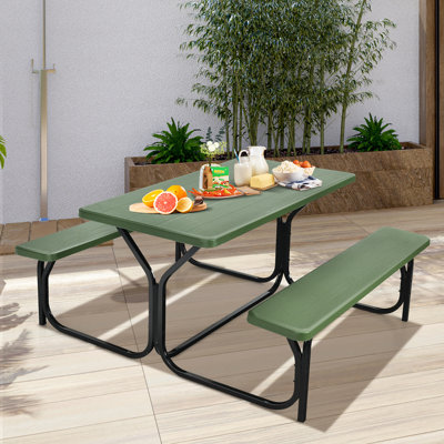 Kutlay 4 - Person Patio Dining Set with Rectangular Table