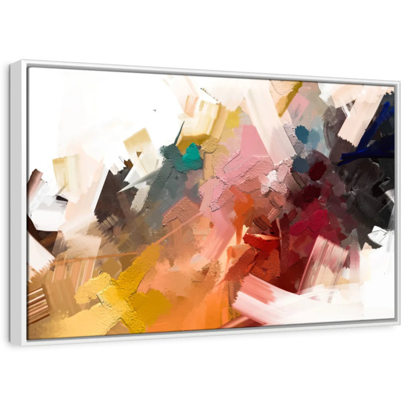 Grande huile abstraite Avery, H 13 po x l 19 po