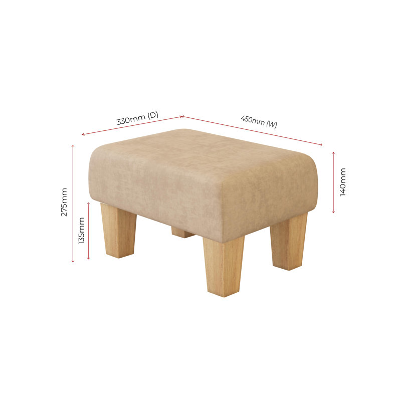 Autryville Wood Contemporary Leg, Natural, Velvet, Mushroom Light Brown
