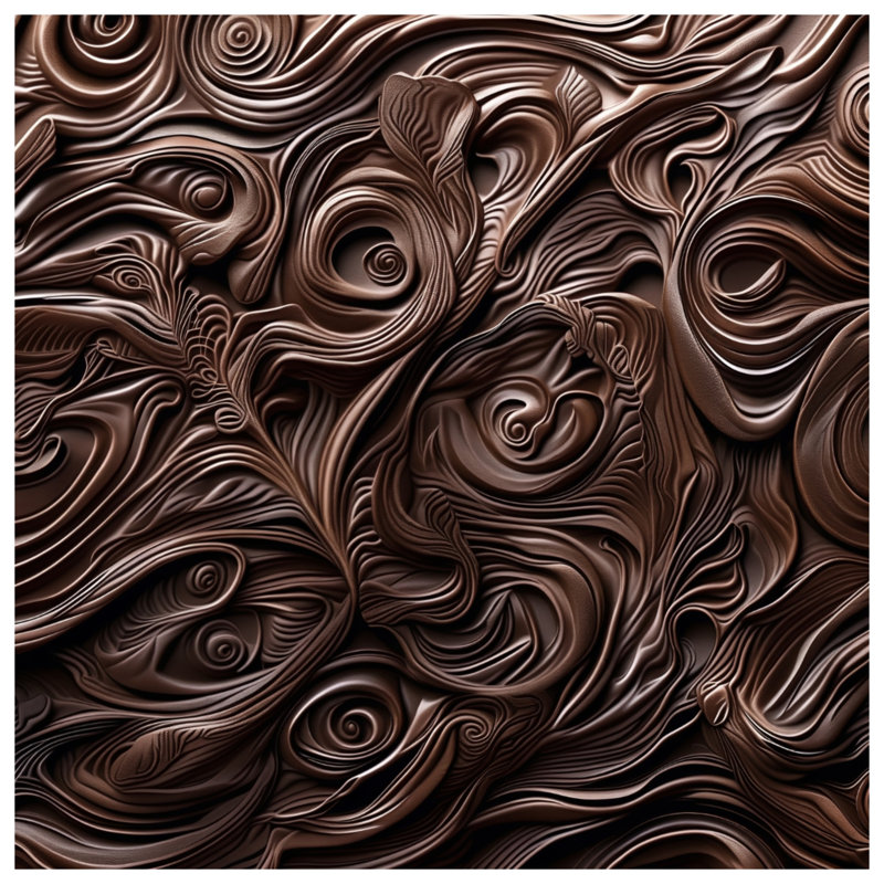 Swirling Brown Texture Quilted Bedspread All Sizes, King