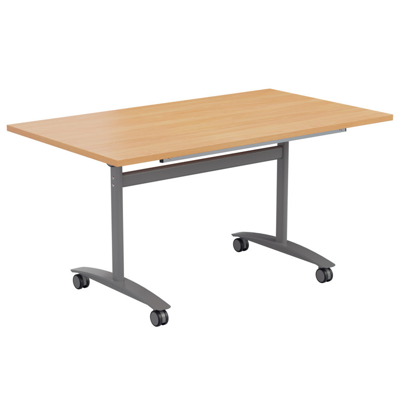 Bouton Rectangle Conference Table, Beech, H73 x W120 x D70cm