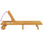 Ensemble de 2 chaises longues vidaXL standard en bois d'acacia massif-1710613555
