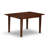 5 Piece Modern Dining Table Set Includes a Rectangle Wooden Table with Butterfly Leaf and 4 Light Beige Linen Fabric Parson Chairs, Mahogany-2034973962