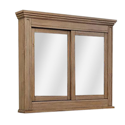 Fonzo Wood Flat Wall Mirror