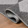 Utgard Classic Geometric Diamond Pattern Dark Gray/Light Gray Rug