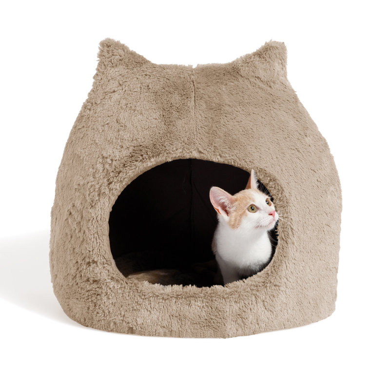 Fourrure Meow Hut, Blé, Grand L 19 po x l 19 po