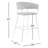 Zigler Upholstered Counter Stool with Metal Frame