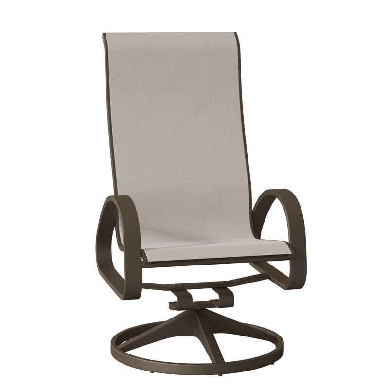 Fauteuil de patio pivotant Hiraku, Désert texturé, Huître Augustine