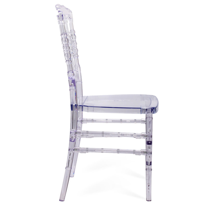Chaise d’appoint empilable à dossier en lattes humiston