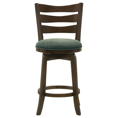 Chaise de bar pivotante à hauteur de pub en bois Luxury