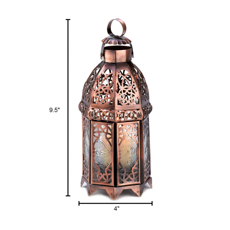 MOROCCAN CANDLE LAMP, Copper