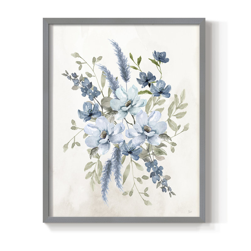 Sweet Blues II, reproduction encadrée - bois massif, H 30 po x l 24 po, Gris