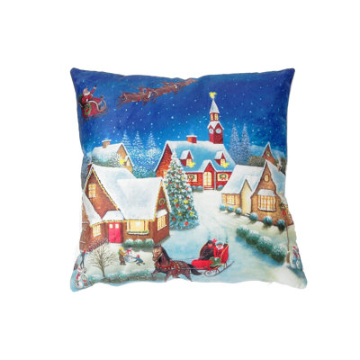 Housse de coussin carré en velours Manny